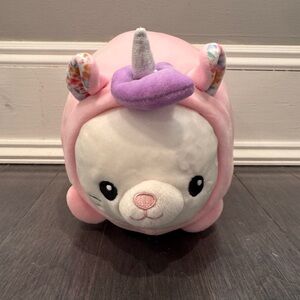 Smoochy Pals Caticorn Cat Unicorn Fluffy Pink and Purple Unicorn Plush Squishy